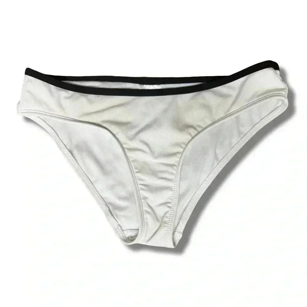 🌟 No Boundaries WOMEN white Bikini hipster Bottom size Small (3-5) 🌟